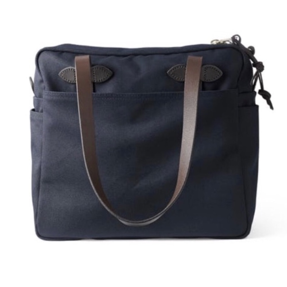 Rugged Twill Tote Bag w/ Zipper